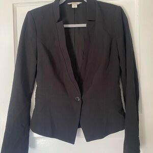 White House Black Market Black Blazer Tailored Suit Jacket
